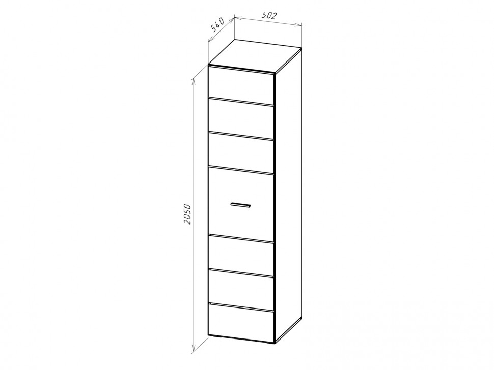 Распашной шкаф Глосс