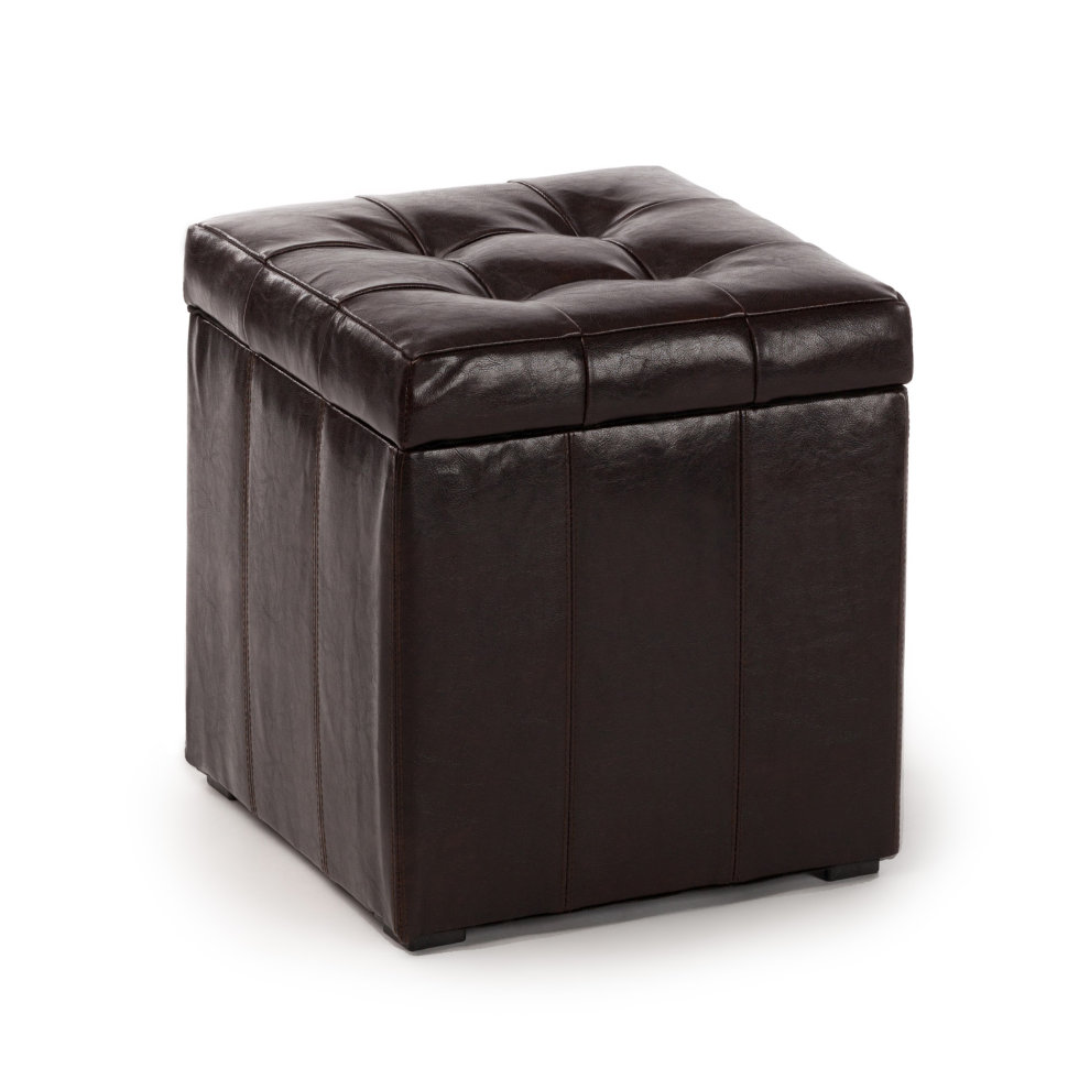Большой пуфик кожаный Парма-2