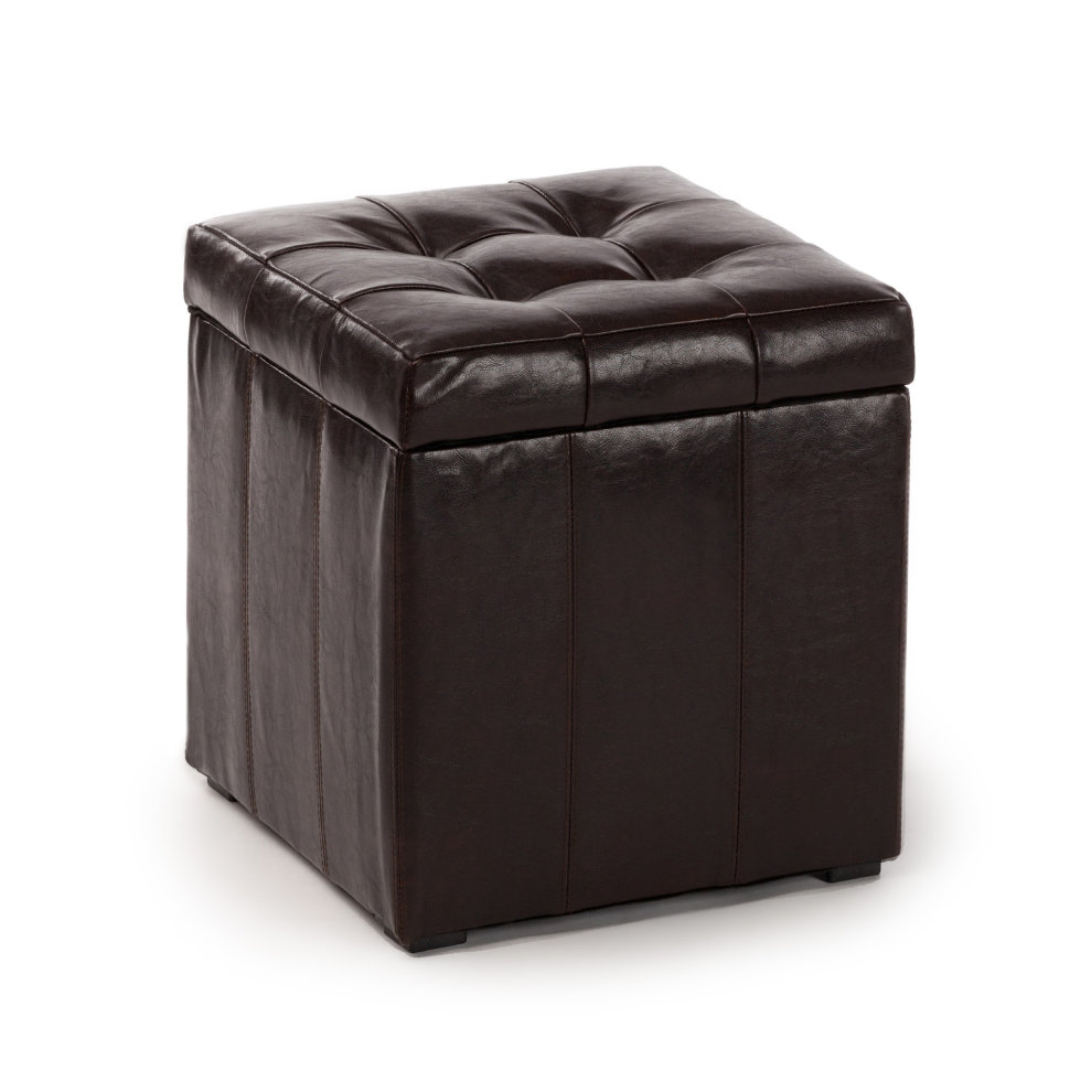 Большой пуфик кожаный Парма-2