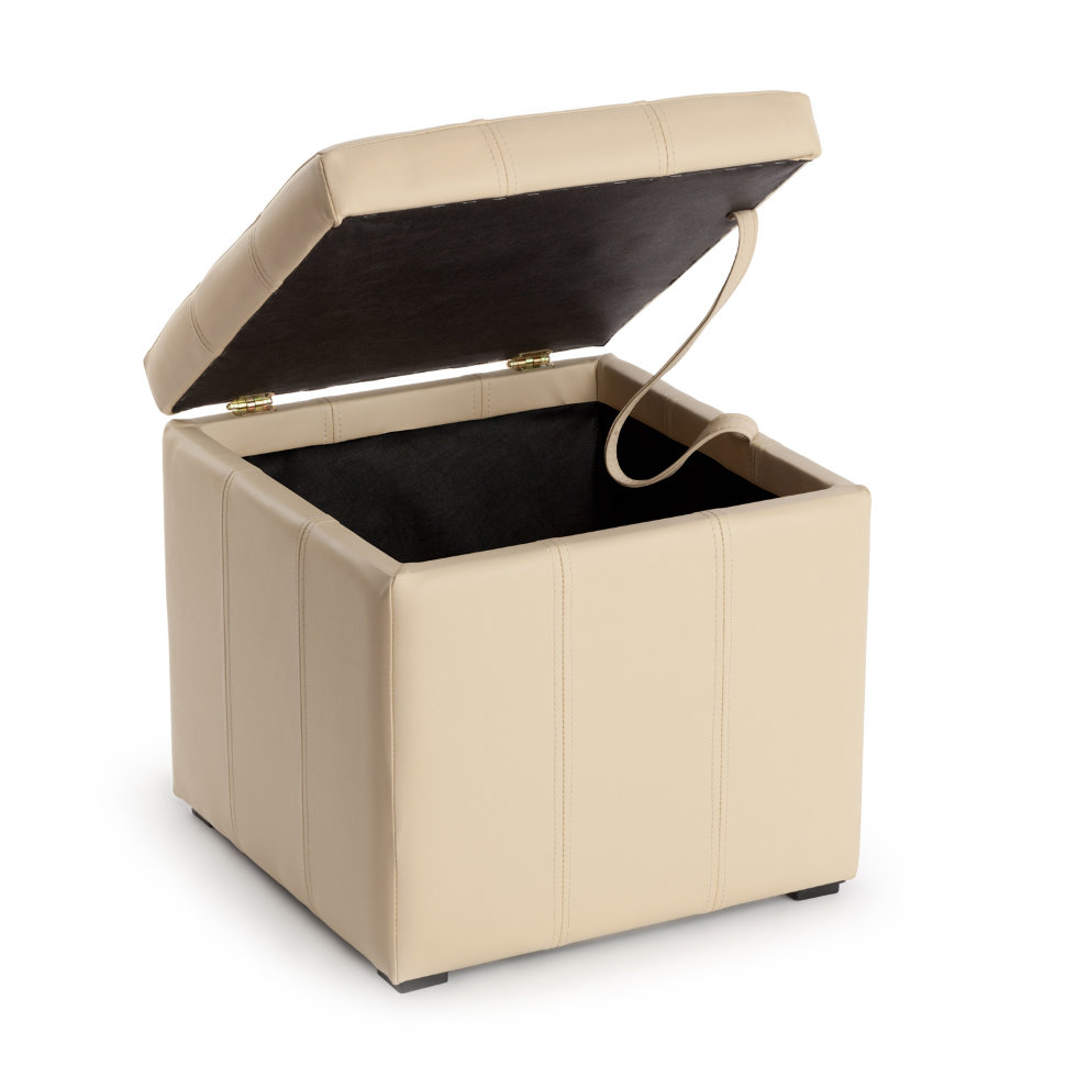 Большой пуфик кожаный Парма-2