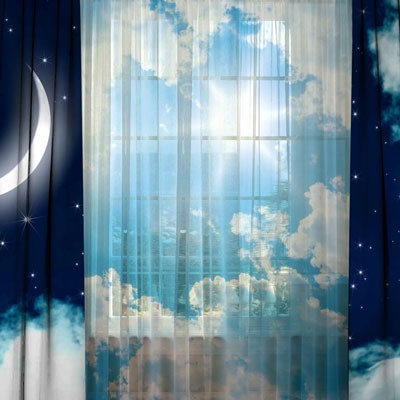 Комплект штор с тюлем День-Ночь