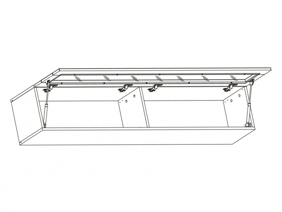 Настенная полка со стеклом Поинт
