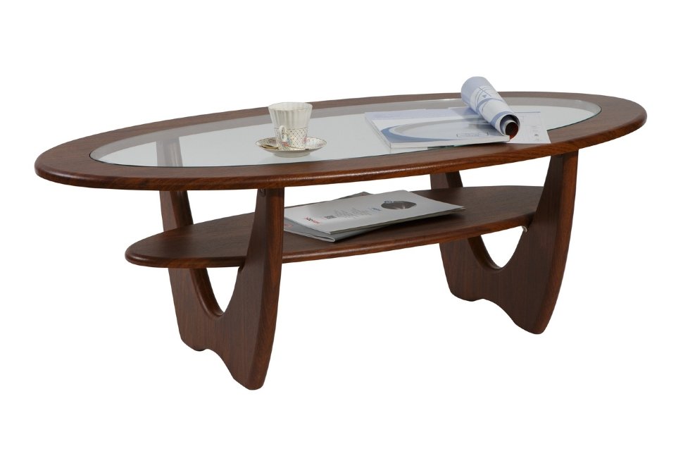 Журнальный столик со стеклом Стол журнальный Юпитер со стеклом