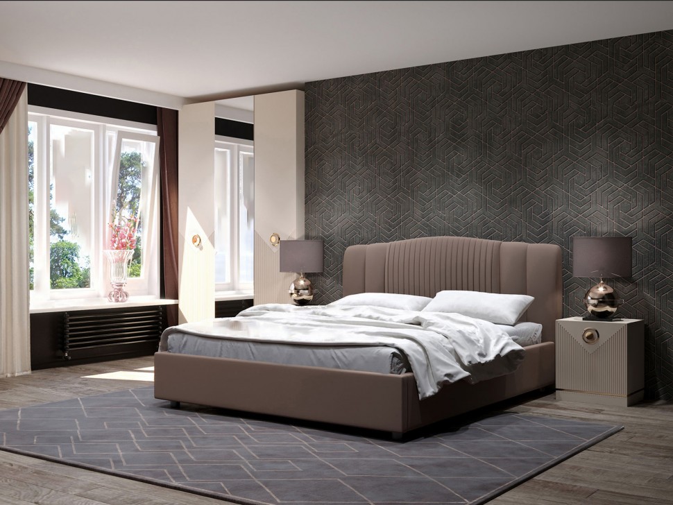 Кровать с подъемным механизмом Капри Лайт ПМ