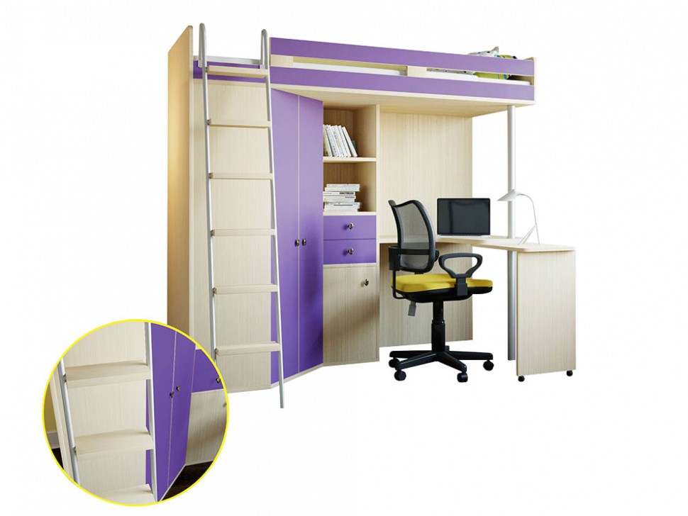 Кровать-чердак М-85