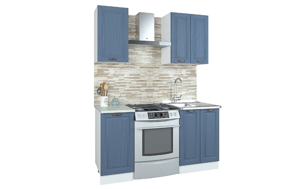 Прямой кухонный гарнитур Кухня Палермо 1 м