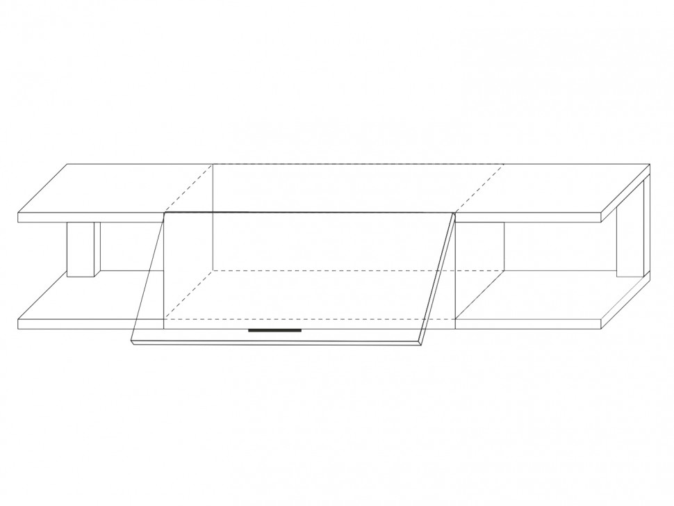 Настенная полка Полка навесная 1500 Милан