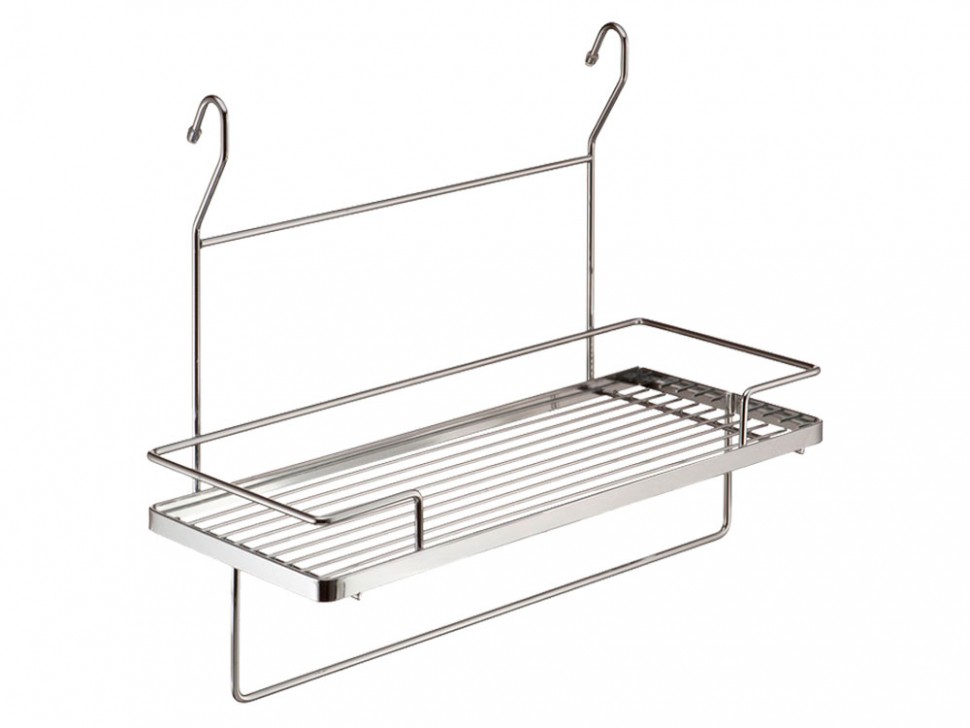 Полка с держателем для полотенец на рейлинг Креп