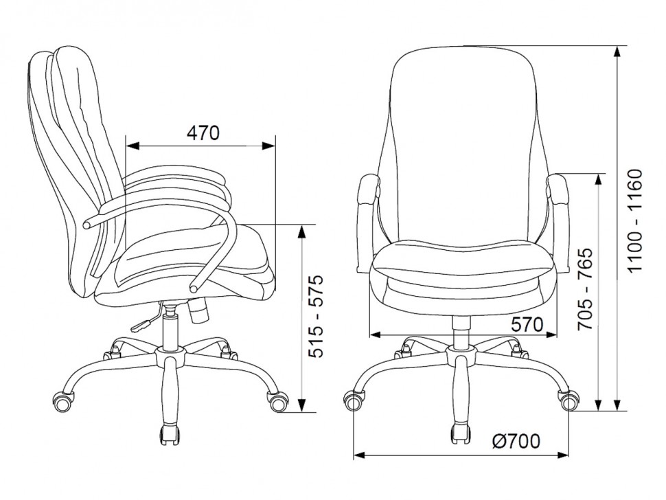 Кресло руководителя T-9950SL