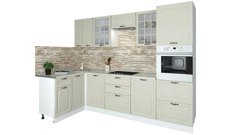 Угловой кухонный гарнитур Кухня Палермо 2,8х1,5 м