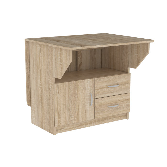 Компактный стол-книжка тумба с ящиками Тумбо