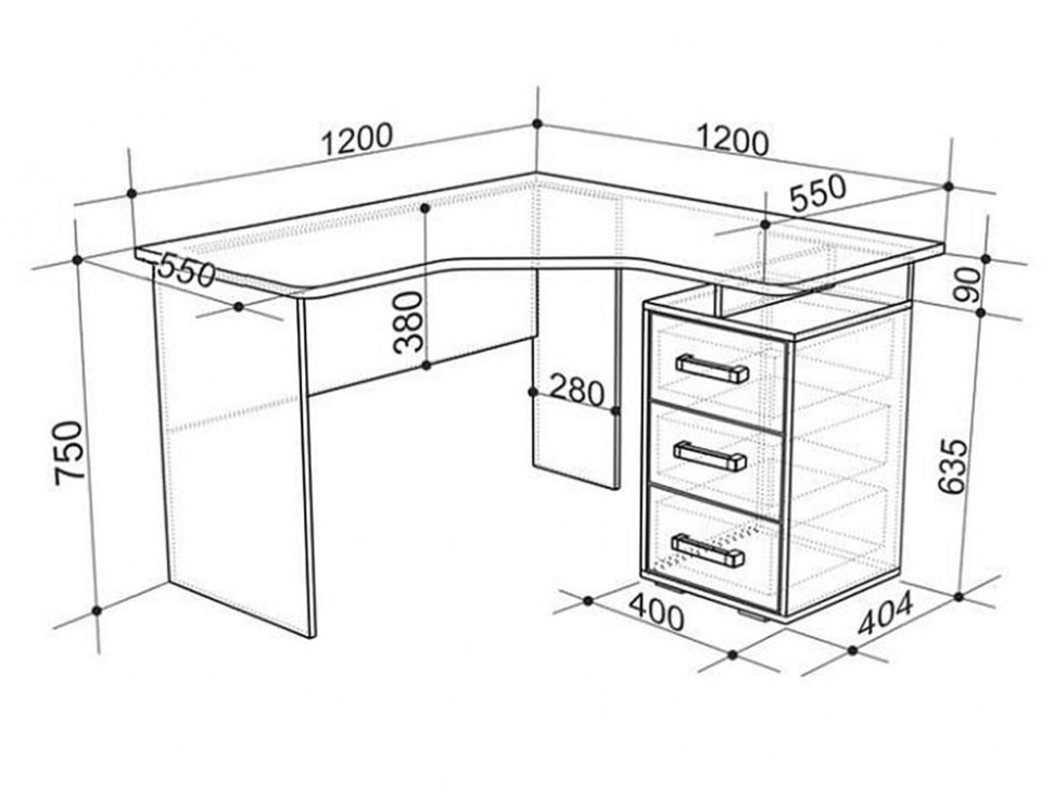 Компьютерный стол Лайт