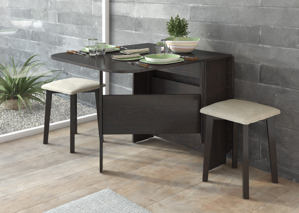 Узкий стол-книжка раскладной Т1