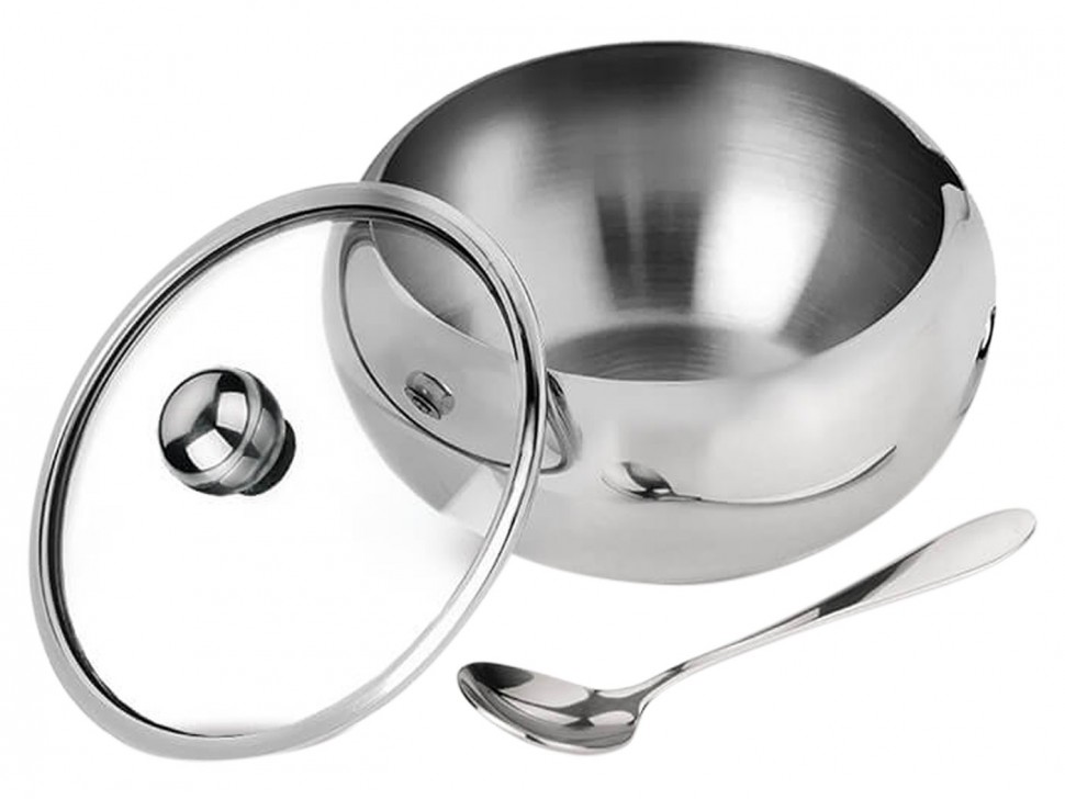 Сахарница с ложкой MR-1696L