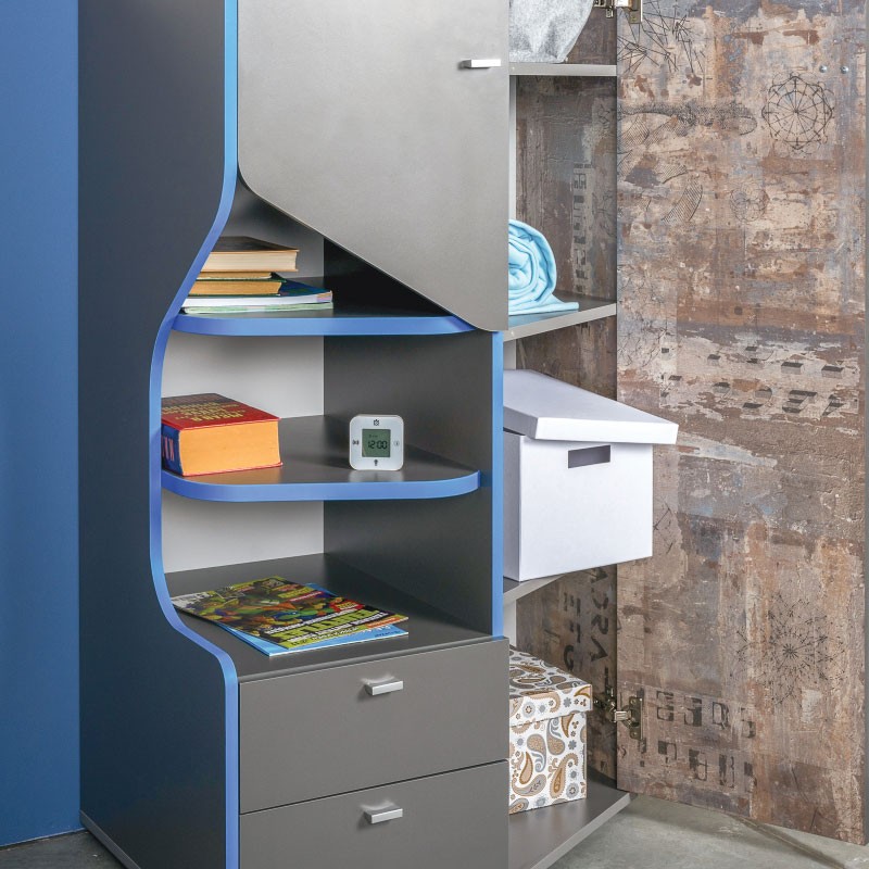 Детский шкаф Шкаф 2-х створчатый Индиго 10.19