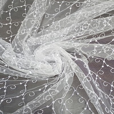 Тюль Сетка Вышивка белый 300х270 00-00803823