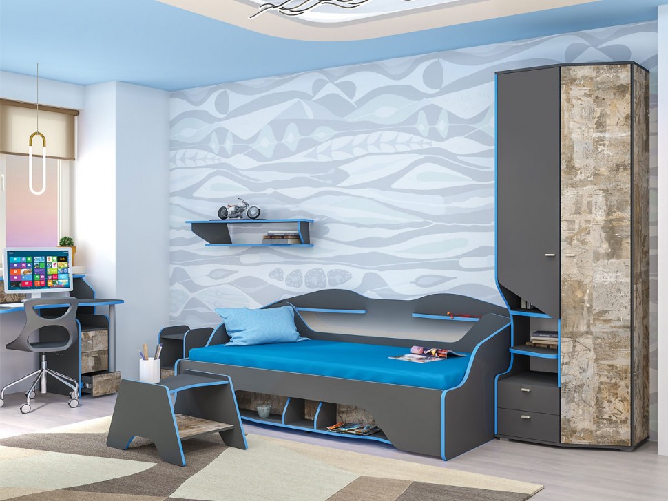 Детская тумба Тумба прикроватная Индиго 13.86