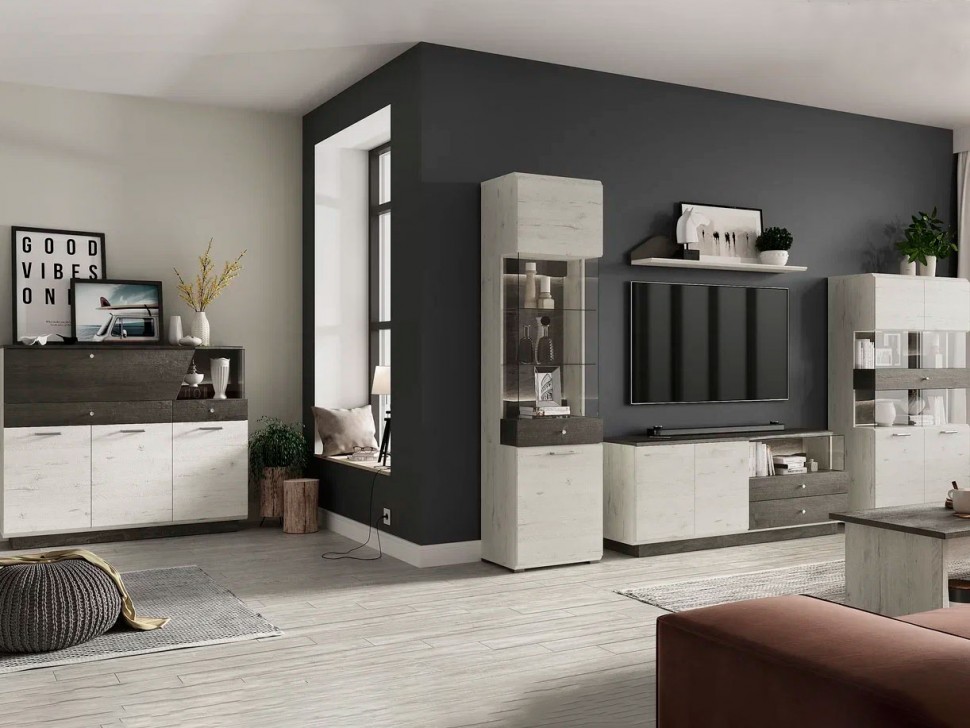 Шкаф-витрина Сканди 2 дв