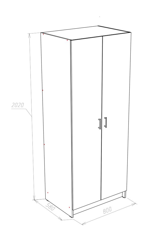 Распашной шкаф Тиберия-2