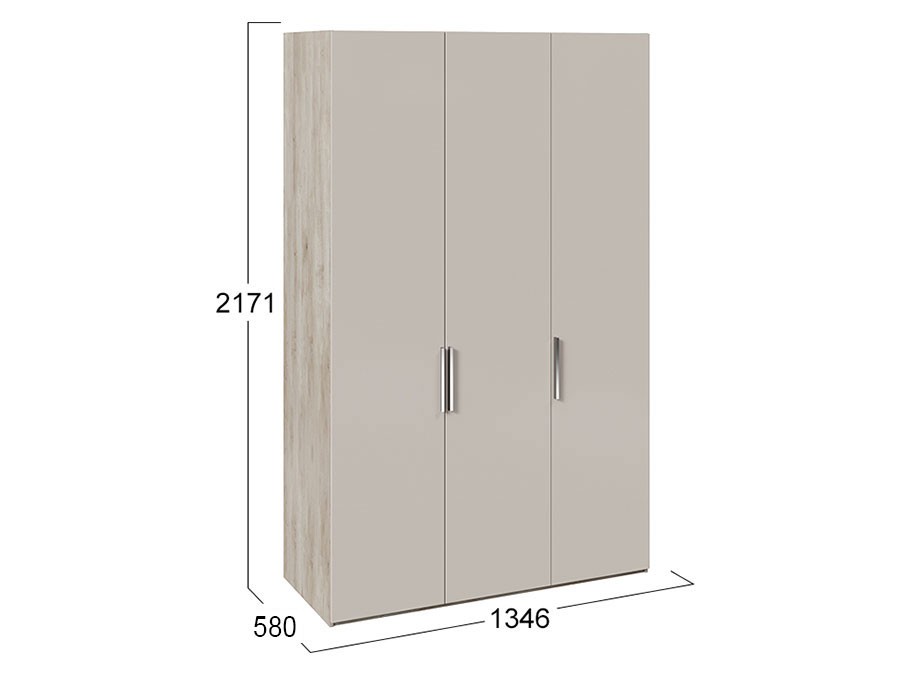 Распашной шкаф Шкаф 3 дв Эмбер