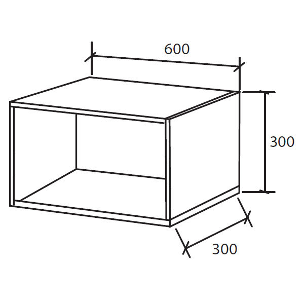 Настенная полка Куба-2