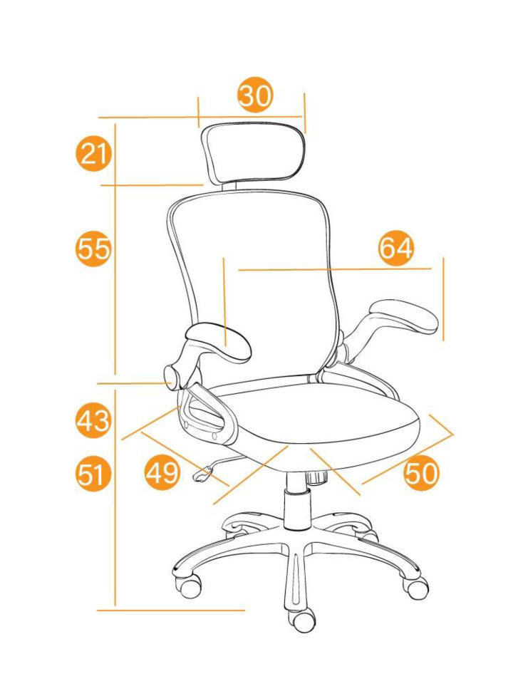 Кресло руководителя Mesh-2