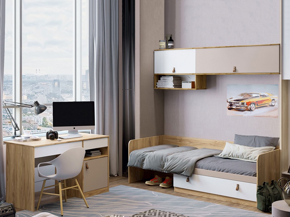 Детская полка Шкаф навесной Марвин широкий