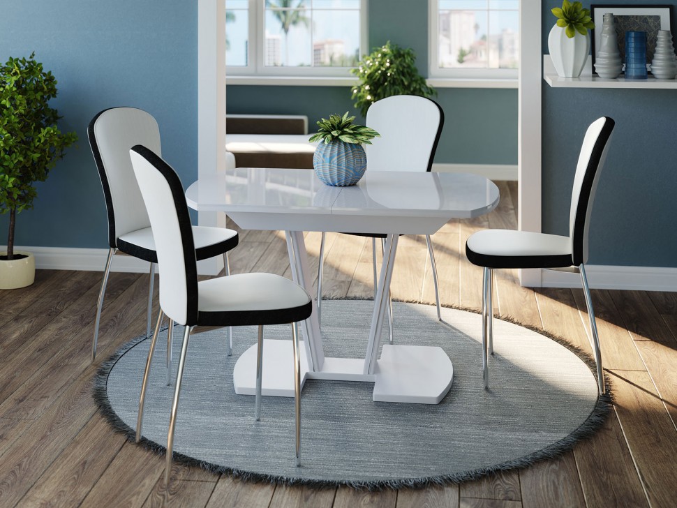 Танго ПО со стеклом с ножками 03